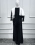Modest Abaya Dress with Sequined Cloak